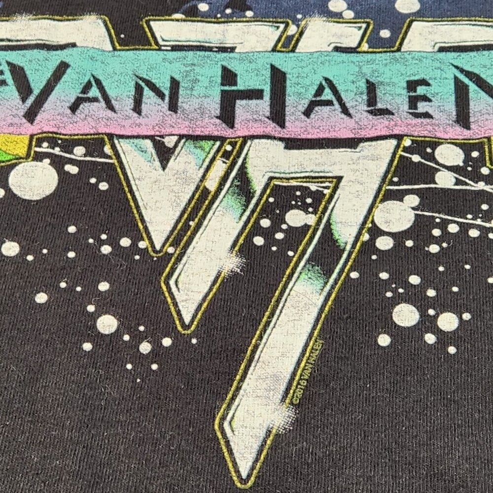 Van Halen World Tour 1978 Band Tee T-Shirt Sz Large Graphic Print Unisex VG - Picture 7 of 12